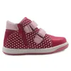 Apakowa Filles Chaussures Printemps Automne Pu Cuir Chaussures Pour Enfants Avec Zip Anti-dérapant Enfants Belle Sneaker Pour Les Filles En Bas Âge Eur 20-25 210306