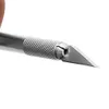 Schnitzen Metall Skalpell Messer Kit rutschfeste Klingen Handy PCB DIY Reparatur Handwerkzeuge