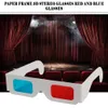 3D szklanki papieru czerwony niebieski Cyan papieru karta uniwersalna anaglyph oferuje sens of reality film DVD