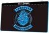 LD0445 Forces armées canadiennes Gravure 3D LED Light Sign Vente en gros au détail