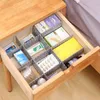 47*7 cm 4 stücke Kunststoff Schublade Grid Separator Teiler Partition Lagerung Organizer Unterwäsche Socken make-up Schindel Lagerung schubladen