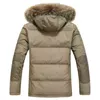 Högkvalitativ Mäns Vinterjacka Tjock Snow Parkas Overcoat Vit Duck Down Jacket Män Windbreaker Brand Down Coat Drop Shipping G1108