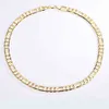 Factory Wholale 18K Real Gold Plated Chain Long Digns Custom jewelry 24K gold plated Necklace