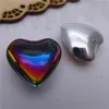 Kristal Kalp Şekli Kolye Charms Boncuk 24/35mm Takı DIY Bulgular Aksesuarları Cam Avize Lamba Perde Asılı Bırak