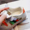 2021 spring and autumn 4-12 years old boys' fashion sneakers soft-soled non-slip Korean casual shoes for girls G1025