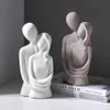 Nordic Abstrakte Statue Skulptur Denker Charakter Ornamente Dekoration Harz Keramik Handwerk Wohnzimmer Home Geschenk 210827