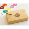 Geschenkomschakeling 10 stcs/perceel 19.5cmx12.5cmx4cm Natuurlijk kraft Paper cakebox Party Packing Cookie/Candy/Noten Box/DIY