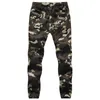 Herenbroek Merk Lente Herfst Army Mode Opknoping Kruis Jogger Patchwork Harem Mannen Grote Camouflage Broeken