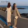 Coréen Col Roulé Long Pull Robe Femmes Lâche Solide À Manches Longues Chaud Tricoté Robe Femme Automne Hiver Dames Vestidos 210303