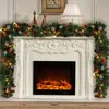 1.8/2.7M Artificial Christmas Fireplace Garland Wreath Pine Tree Ornament Gold/Pink/Blue/Red New Year Fireplace Navidad Decor 201006