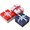 Bow Watch Boxes Engagement Bracelet Display Gift Box Navy blue Jewelery Organizer Watches Accessories