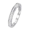 Cluster Rings Wuziwen 3 Pcs 925 Sterling Silver Wedding Per Le Donne Anello Di Fidanzamento Set 2.4 Ct Zircone Rotondo Gioielli Classici Taglia 5-12