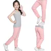 Leggings d'enfants printemps d'été garçons filles anti-moustique pantalon bonbon couleur coton pantalon pantalon pantalon bébé pyjama vêtements