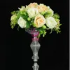 49CM Hauteur Clair Vase À Fleurs Acrylique Table De Mariage Centres De Mariage Stand De Fleurs Fête Événement Route Lead Bienvenue Zone Décoration Accessoires