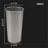 304 paslanmaz çelik tumbler 17 oz / 500 ml 20 oz / 600 ml 1 duvar kupa şarap fincanı bira kahve cam güvenli drinkware taşınabilir istiflenebilir tek katmanlı