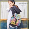 Hohe Kapazität Mode Plaid Rucksack Frauen Umhängetasche Frauen 3d Bunte Rucksack Schule Tasche für Teenager Dame Reise Rucksack Q0528