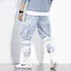 Erkekler bahar hip hop pantolon singer sahne kostüm pantolon şeritler sokak kıyafetleri joggers eşofmanlar hombre 211006