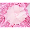 Vêtements pour chiens 2021 Été mignon Floral Pet Robe Vestidos pour petits chiens Princesse de luxe de luxe Chat de mariage Vêtements rose / bleu