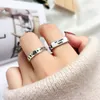 Women Girl Letter Open Ring High Quality Letters Rings with Stamp Fashion Jewelry Accessories Wholesale Price