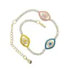 2020 ing fashion women jewelry Neon enamel colorful turkish evil charm tennis chain eye bracelet