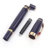 Limited Edition 14K Extend-Retract Nib Fountain Pen Top Luxury Bohemies Classic Black Resin Writing Ink Pens met Gem Duitsland Serienummer