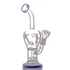 NIEUW GLAS Bong Fab Ei Water Pipe Honeycomb Beaker Bong Recycler Dab Oil Rig Bongs Hookah Shisha met 14 mm olieverstander en rookkom