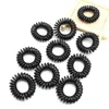 Hot-selling Telephone line hair ring rubber band large thin bracelet caterpillar black color hair tie DMFQ008 mix order Hair Rubber Bands