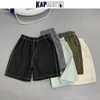 Kapwerk Mannen Casual Gestreepte Shorts Zomer Mens Harajuku 5 Kleuren Zwart Zweet Koreaanse Fashions Running 210716