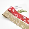 200 cm Pościel Christmas Pudełko Dekoracje Wstążki Drukowanie Grosgrain DIY Koronki Wstążka Dla Xmas Owijanie Wll380
