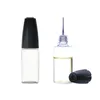 10ML 15ML PET Clear Needle Bottle with Long Thin Tip Dropper For oil Accessories E Liquid
