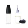 Flacone con ago trasparente in PET da 10 ml e 15 ml con contagocce a punta lunga e sottile per accessori per olio e liquidi