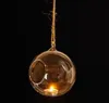 New60mm hängande tealight hållare glas glober terrarium bröllop ljushållare ljusstake vas hem hotell bar dekoration ewa6487