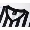 T-shirts pour hommes T-shirts pour hommes 2022 Uniforme d'arbitre Chemise personnalisée Maillot adulte noir et blanc