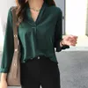 デザイン女性シフォンブラウスシャツ長袖女性シャツファッションレディーストップとブラウス3xl 4xlプラスサイズの女性トッププラスサイズ
