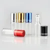 20 pz/lotto 5ml 10ml Bottiglie di Profumo di Vetro Con Roll On Olio Essenziale Cosmetico Vuoto Per Il Rullo A Sfera In Acciaio Da Viaggio