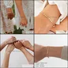 Bracelets de joalheria de charme emanco n￣o escurece real 316l Pulseira de a￧o inoxid￡vel para mulheres J￳ias redondas de corrente ajust￡vel minimalistas