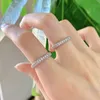 Eternity Micro Pave Moissanite Diamond Ring 100% Original Sterling Sier Ehering Band Ringe für Frauen Männer Versprechen Schmuck