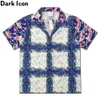 Floral Gedrukt Hawaiiaanse shirt Mannen Zomer Aankomst Heren Polo Shirts Man Blouse 210603