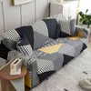 Ekskluzywny wzór Sofa Pokrywa Sliplovers Elastyczna Etui All-Inclusive Case dla L Kształt Loveseat Chair L-Style 211116