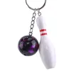 Keychains Bowling Metal Keychain Car Key Chain Ring Sports Keyring Pendant For Man Women Gift Miri22