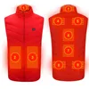 PARATAGO USB Electric Heated Vest Winter Smart Heating Jackets Men Women Thermal Heat Clothing Plus size Hunting Coat P8101C 210923