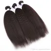 peruvian kinky straight bundles 828 inch 100 human hair extensions