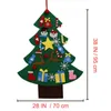 DIY Feutre Arbre De Noël Artificielle Tenture Ornements Décoration pour Année Cadeaux Enfants Jouets Maison 211019