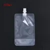 200ml 250ml 500ml 1kg 1L 2.5L 5L 10L Empty Stand up Plastic Drink Spout Bag Beer Juice Milk Water Self-standing suction bags