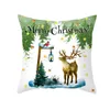 Christmas poduszki pokrywa Wesołych Świąt Xmas Dekoracje Home Cartoon Pillowcase Choinki Elk Pillowcases W-01164