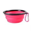 Hundskålar Folding Silikon Travel Portable Collapsible Soft Puppy Doggy Food Container för Pet Cat Water Feeding GCE13458