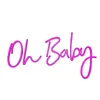 oh baby Sign Bar Disco Home décoration murale néon avec atmosphère artistique 12 V Super Bright243T