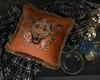 Luxury designer Bee pattern pillow case cushion cover tassels and thick rope side embroidered size 45*45cm multi-color optional high-quality ferret blended fabric