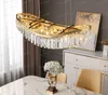 Luxury crystal chandelier LED modern living room lamp meeting room hotel decoration lamp