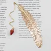 Métal Feather Bookmark Key Shell Snowflake Pendentif Classique Chinois Chinois Creative Brass cadeau de Noël